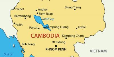 Kambodsja byer kart